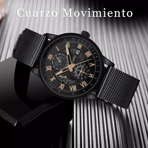 Reloj De Cuarzo Luminoso Calendario Acero Impermeable Hombre Correa De Acero Inoxidable Y Calendario Regalo Sofisticado Para Cumpleaños Aniversario O Eventos Especiales