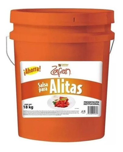 Cubeta Salsa Alitas Original Zafran 18 Kilos Base Madre.