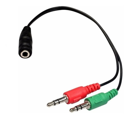Cable Adaptador De 1 Plug Hembra A 2 Plug Macho 3.5mm