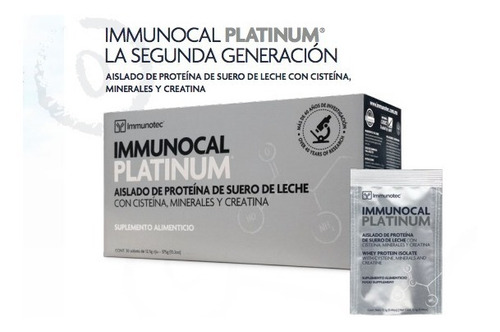 Immunocal Platinum(suero De Leche) 30 Sobres