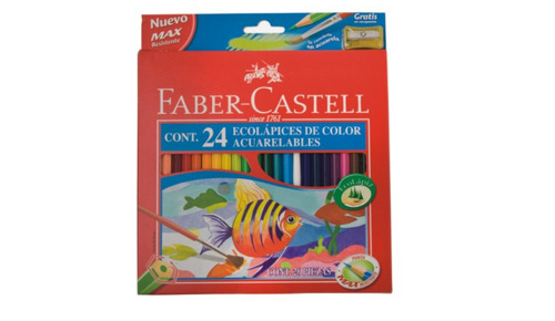 Imagen 4 de 4 de Colores Faber-castell Acuarelables Lapices X 24 + 2