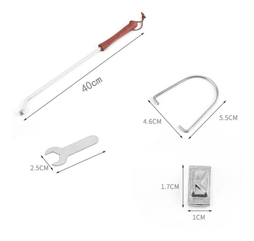 Imagen 3 de 7 de Plancha De Marca Para Barbacoa Con Letras Intercambiables, B