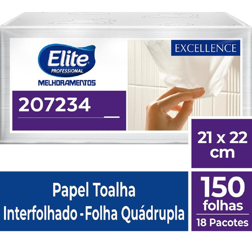 Toalha De Papel Folha Quadrupla Premium Caixa 2700 Folhas