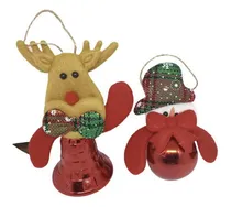Comprar Adorno Navideño De Reno Y Hombre De Nieve