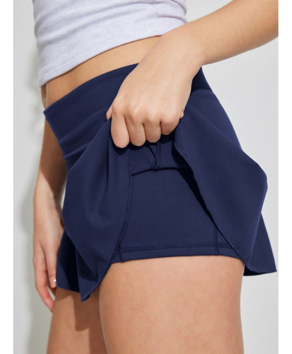 Pantalones Cortos De Seguridad Sexy, Faldas Elásticas Plisad