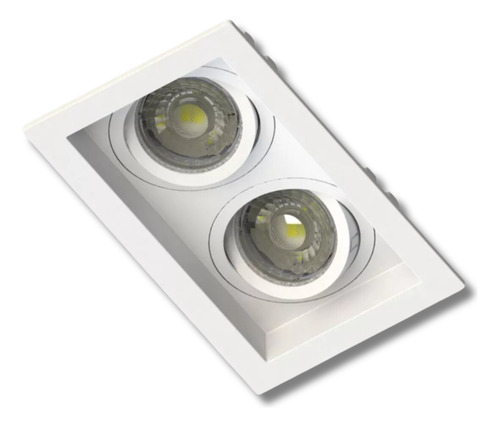 Kit 16x Spot Embutir Recuado Save Energy 2 Dicroica Duplo