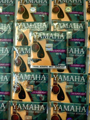 10 Pack Cuerdas Yamaha Mn10 Guitarra Acustica