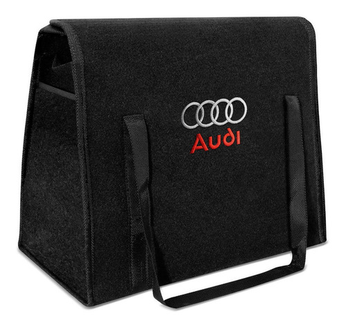 Bolsa Para Porta Malas Automotiva Logo Audi Preto 20l