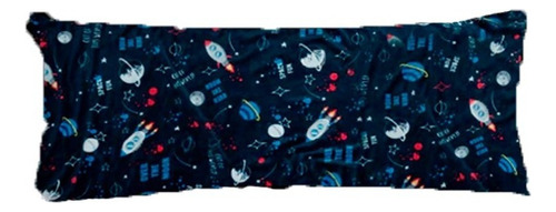 Almohada Body Pillow Infantil Chiqui Mundo Galaxy Color Azul marino