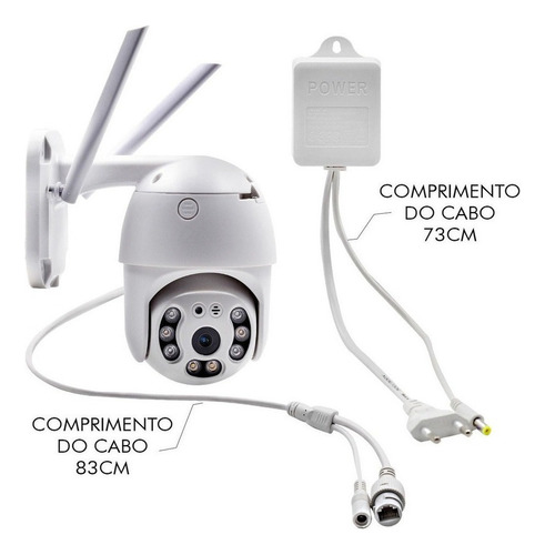 Imagen 9 de 9 de Cámara Domo Velocidad Ip Wifi Externa Icsee Ptz Full Hd 5 Mp