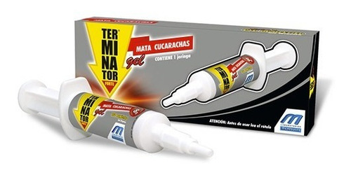 Cucarachicida Terminator Forte Gel Jeringa X 8 Grs X 3 Uds.