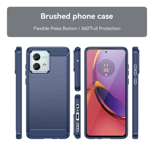 Funda Para Motorola Moto G84 5G Transparente Reforzada Antichoque +  Protector 5D