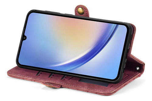 Funda Para Samsung Galaxy A05/a05s/a12 5g, Pulsera De Piel Con Cremallera, A Prueba De Golpes, Funda Protectora