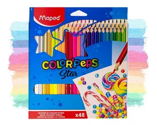 Lapices De Colores Maped® Color Peps Star 48 Piezs