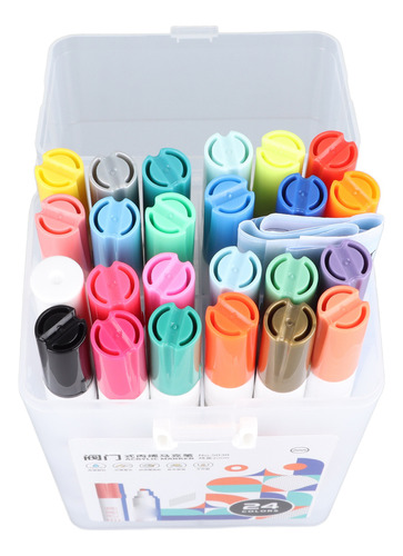 Rotuladores Impermeables, 24 Colores, Pintura Acrílica De Se