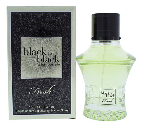 Nu Parfums Black Is Black Fresh, 3.4 Oz