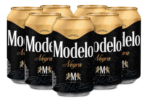 Cerveza Modelo Negra Munich lata 355 mL 24 unidades