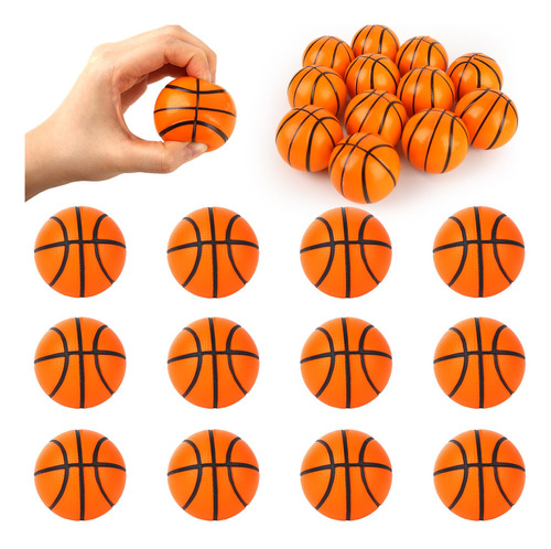 Lovestown 12 Pcs Basketball Stress Balls, Mini Foam Balonces