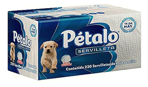 Pétalo Servilleta, Paquete Con 220 Piezas De Hoja Sencilla