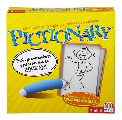 Pictionary Juego De Mesa Original Para 2 Equipos De Jugadore