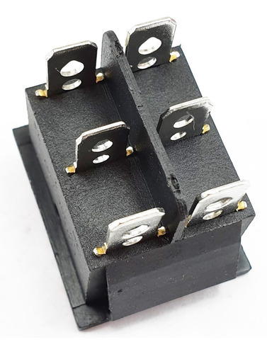 Llave Tecla On-off-on 6 Patas 3 Posiciones Doble Inversor