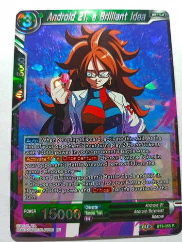 Cartas Dragon Ball Android 21 Brillant Holo Darkside Tcg