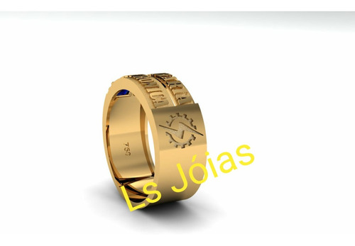 Anel De Formatura Engenharia Eletronica Ouro 18k