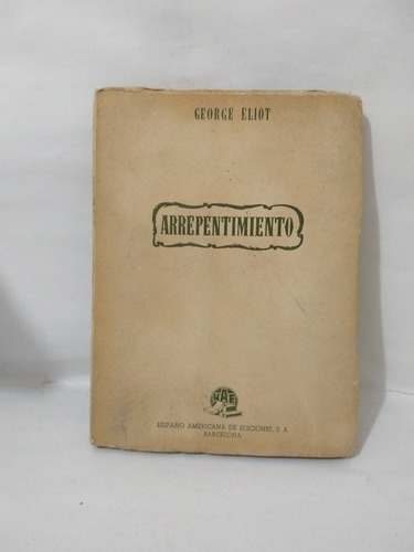 Arrepentimiento George Eliot (Usado)
