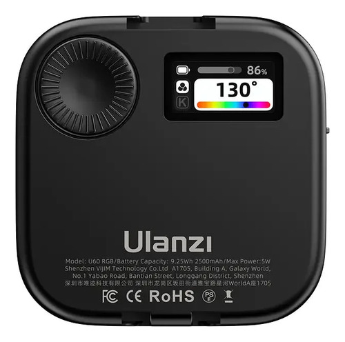Ulanzi U60 Rgb Luz De Video Multicolor