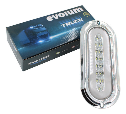 Plafon Led X009 Ovalado Bisel Cromo Luz Fija Y Con Estrobo X009 Blanco
