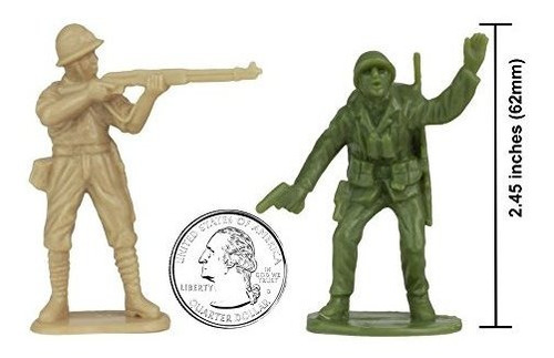 Bmc Ww2 Iwo Jima Plastic Army Hombres 32 Americanos Japonese