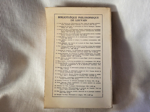 Imagen 3 de 10 de La Philosophie De Martin Heidegger Waelhens Univ Louvain