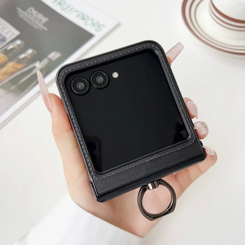 Funda Magnética De Piel Para Motorola Razr 50 40 Ultra Para Carga Inalámbrica, Funda Protectora Con Bisagra