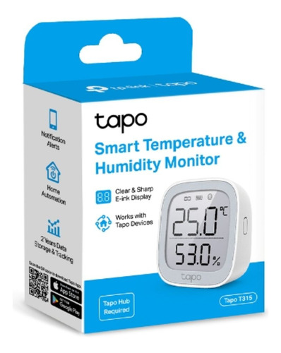 Monitor Smart Sensor Temperatura Humedad Tapo T315