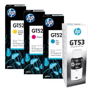 Combo Tinta Hp Originales Gt53 Gt52 Para Gt5820 315 415