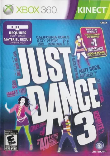 Jogos Microsoft Kinect XBOX 360 Kinect Adventures & Just Dance 3) Frete  Grátis