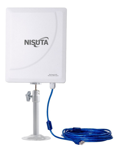 Antena Cpe Dual 2.4/5.8ghz, Cable 9,5m, 12dbi Panel Exterior