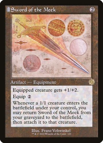 Cartas Magic Sword Of The Meek (#122) (old Frame) Schematics