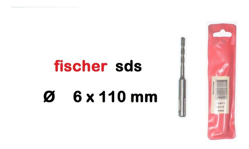 Mecha Widia Sds-plus Fischer Ø 6 Mm Largo 110 Mm 