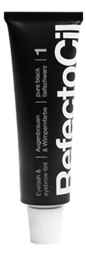 Tintura Para Sobrancelhas RefectoCil Preto 1.0 Tinta Eyelash & eyebrow de 15mL/15g