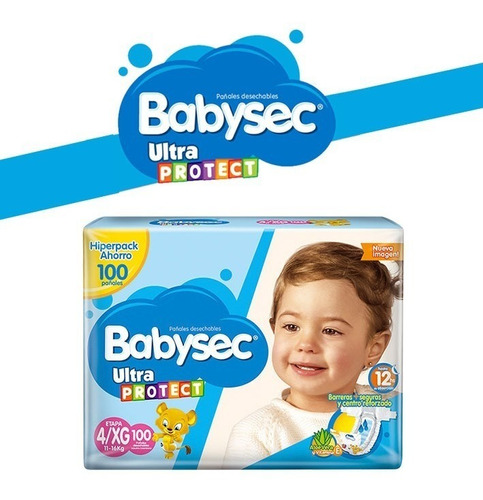 Pañales Babysec Baby Sec Ultraprotect Etapa 4/g X 100 Und