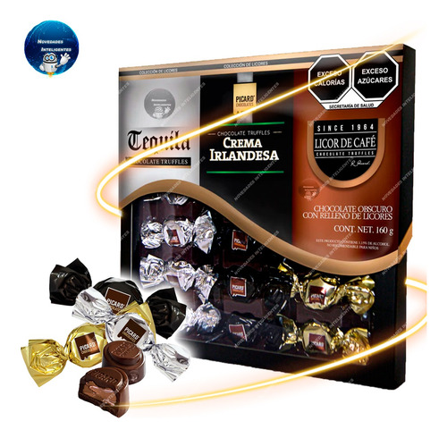 Chocolates De 3 Licores Surtidos Calidad Premium Deliciosos