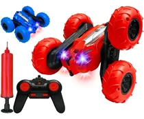 Comprar Auto A Radio Control Remoto Todo Terreno Luces Led 360º Color Rojo