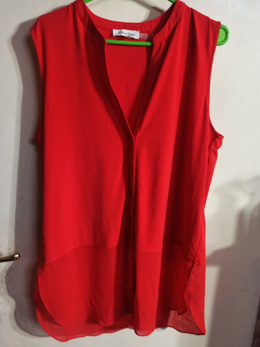 Camisa Sin Mangas Xl O L Calvin Klein Larga Roja No La Estre