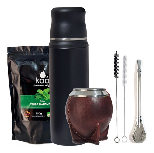 Mate Torpedo Uruguayo + Bombilla Para Mate + Termo Para Mate