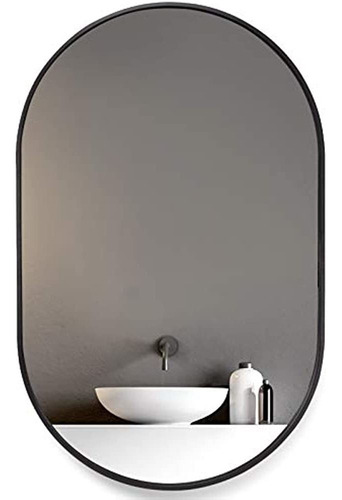 Espejo De Pared Howofurn, Espejo De Baño Ovalado De 24 X 36