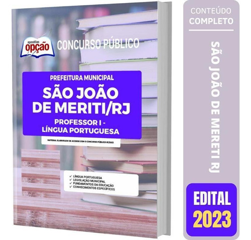 Apostila São João De Meriti Rj - Professor Língua Portuguesa