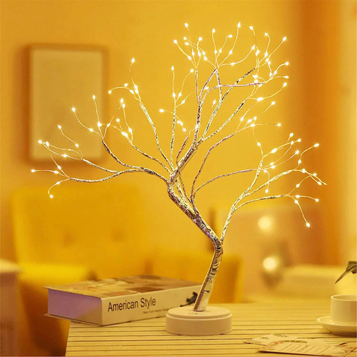 Luz Nocturna Led, Cuento De Hadas, Árbol, Alambre De Cobre