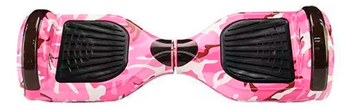 Hoverboard Skate Elétrico 6.5 Rosa Camuflado Led