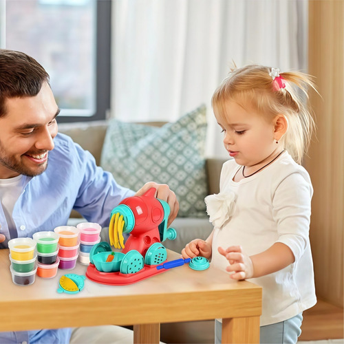 Juguete Para Hacer Fideos De Arcilla De Cocina Para Niños, 3
